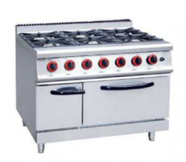 Gas Range 6 Burner With Oven