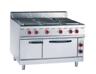 Electric 4 Hot-plate Cooker & Oven