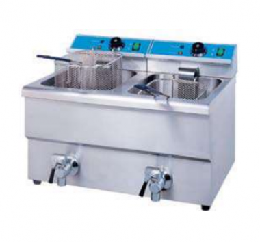 Electric Fryer (2 Tanks, 2 Baskets)