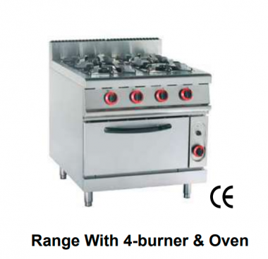 Range With 4-burner & Oven