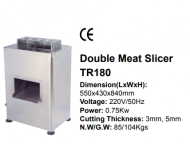 Double Meat Slicer TR180